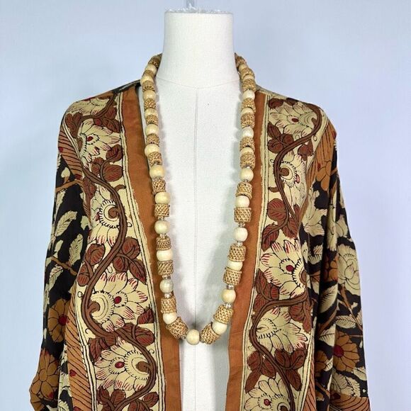 NEW Mare Sole Amore Beagle Necklace OS Festival Boho Natural Lagenlook Beachy - Picture 7 of 7